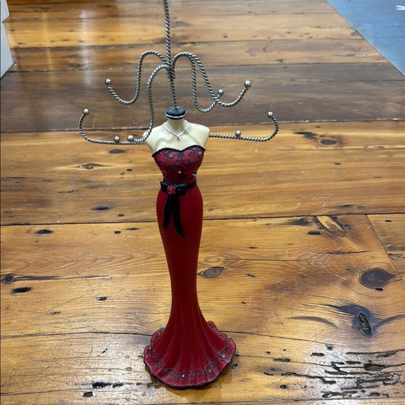 Red and Black red dress vintage Jewelry holder - Picture 2 of 9